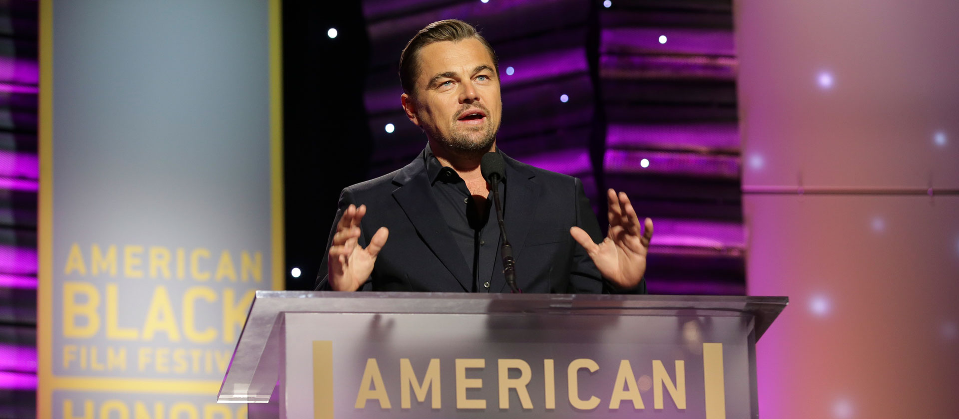 Leonardo DiCaprio presents Excellence In The Arts Award